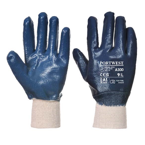 Nitrile Knitwrist Glove