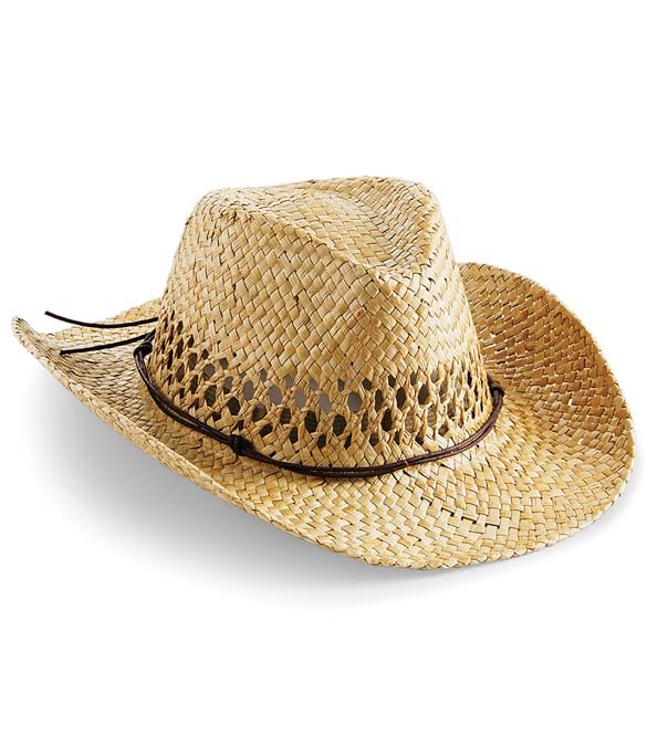 Beechfield Straw Cowboy Hat