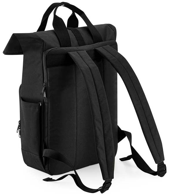 BagBase Recycled Twin Handle Roll-Top Laptop Backpack