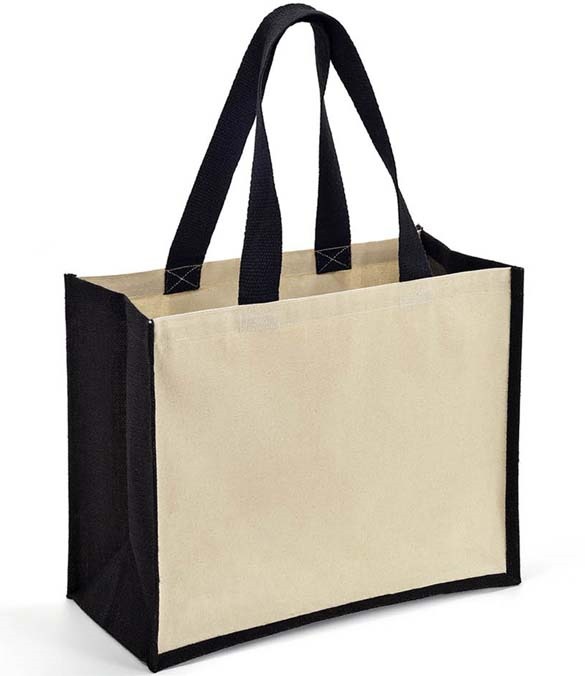 Brand Lab Jute and Canvas Shopper