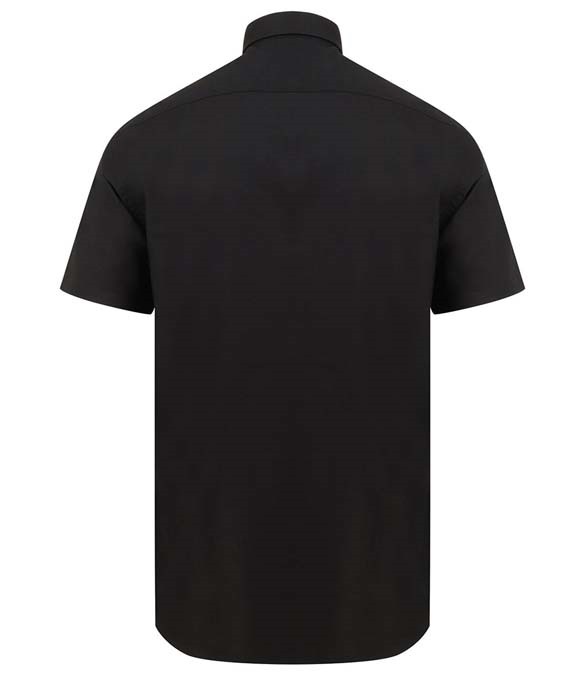 Henbury Modern Short Sleeve Regular Fit Oxford Shirt