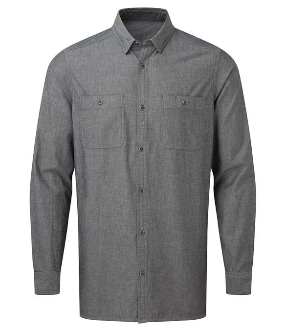 Premier Organic Fairtrade Certified Long Sleeve Chambray Shirt