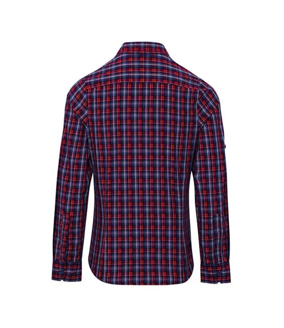 Premier Ladies Sidehill Check Long Sleeve Shirt