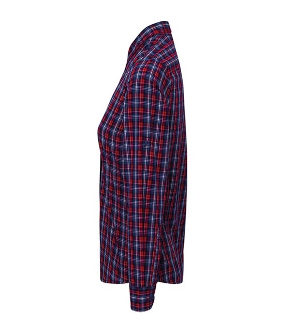 Premier Ladies Sidehill Check Long Sleeve Shirt