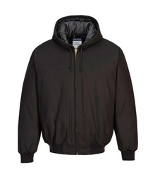 Duck Quilt Lined Hooded Jacket