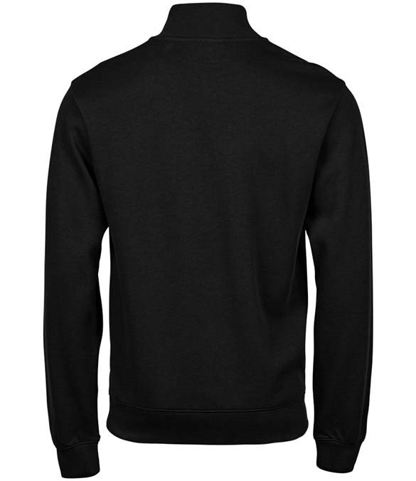 Tee Jays Ribbed Interlock Half Zip Sweatshirt