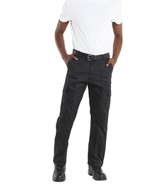 Black Cargo Trousers-1